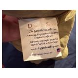 Meditative Zen Dog Stone Statue, Loyalty 5" x 6"