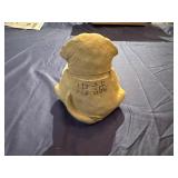Meditative Zen Dog Stone Statue, Loyalty 5" x 6"