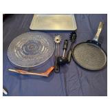 Unique Koa Wood Golf Club Wine Stand, The Rock 10" Non-Stick Crepe Pan, Baking Tray, Vintage Shooting Star Serving Dish