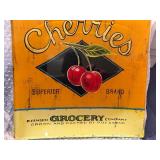 Prima Donna Cherries Designer Platter 14" Square