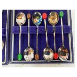 Two Vintage Sets of Demitasse Coffee Bean Spoons (EPNS) Circa 1900-1940