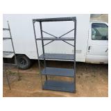 Lightweight Metal Shelf 36" Wide x 15 1/2" Deep x 73" Tall