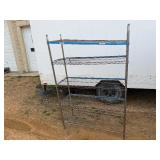 NSX Metro Rack One Damaged Shelf and Top Shelf Need Clips 47" Wide x 18" Deep x 72 1/2" Tall