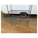 NSX Metro Rack One Damaged Shelf and Top Shelf Need Clips 47" Wide x 18" Deep x 72 1/2" Tall