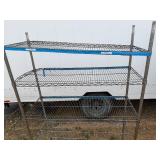NSX Metro Rack One Damaged Shelf and Top Shelf Need Clips 47" Wide x 18" Deep x 72 1/2" Tall