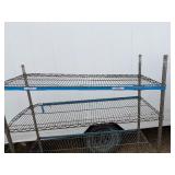 NSX Metro Rack One Damaged Shelf and Top Shelf Need Clips 47" Wide x 18" Deep x 72 1/2" Tall