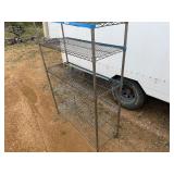 NSX Metro Rack One Damaged Shelf and Top Shelf Need Clips 47" Wide x 18" Deep x 72 1/2" Tall