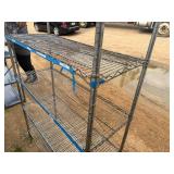 NSX Metro Rack One Damaged Shelf and Top Shelf Need Clips 47" Wide x 18" Deep x 72 1/2" Tall