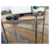 NSX Metro Rack One Damaged Shelf and Top Shelf Need Clips 47" Wide x 18" Deep x 72 1/2" Tall
