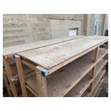 Pair of Wooden Shelves 96" Long x 24" Deep x 72 1/2" Tall