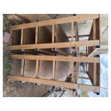 Pair of Wooden Shelves 96" Long x 24" Deep x 72 1/2" Tall