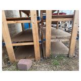 Pair of Wooden Shelves 96" Long x 24" Deep x 72 1/2" Tall