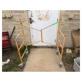 Rolling/Folding Scaffolding. 43" Wide x 21 Deep x 36" Tall