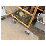 Rolling/Folding Scaffolding. 43" Wide x 21 Deep x 36" Tall