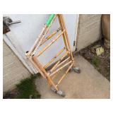 Rolling/Folding Scaffolding. 43" Wide x 21 Deep x 36" Tall
