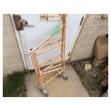 Rolling/Folding Scaffolding. 43" Wide x 21 Deep x 36" Tall
