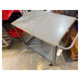 ULine Metal Rolling Cart 24" W x 42" L (to handle) x 34 1/2" T
