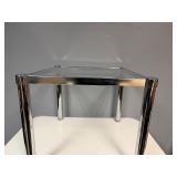 Glass End Table 18" x 18" x 15"