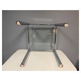 Glass End Table 18" x 18" x 15"