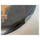 Egyptian-Themed Etched Copper Decorative Wall Plates (Qty 3) 11 1/2", 11 1/2", 9 1/2"