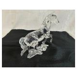 Beautiful Crystal Stallion (Perhaps Swarovski - no identifying markings) 5 7/8"