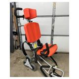MSRP $4000 Ferno Model 49 Sirocco Evacuation Stair Chair Wheel Assisted Patient Transport Folds Compact Heavy Duty Metal Frame Multi Strap Restraints Telescoping Handles Perfect For EMS Fire Rescue Ho