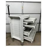 MSRP $5000 Metro Flex Medical Supply Storage Cart Microban Antimicrobial Polymer Body Lightweight Easy Clean 5” Casters Locking Options Rounded No Rust Design Perfect For Hospitals Clinics Medicatio