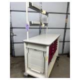 MSRP $8,500 – Herman Miller Healthcare Modular Drawer Storage Cart, Double-Wide Rolling Supply Cabinet w/ 13 Drawers for Clinics Craft Studios Fish Houses Tool Storage