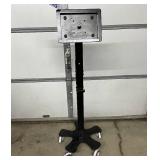 MSRP $1000 Valhalla Mobile Tech Stand Medical Tablet Cart VESA Mount Tilt Swivel Wipeable Surfaces Smooth Rolling Casters Perfect For Telemedicine Video Interpreting Patient Engagement iPad/Tablet Use