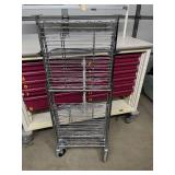 MSRP $300 Luxor WSCC-2 Two-Shelf Collapsible Wire Utility Cart - Heavy-Duty Steel, Easy Maneuverability, Space Saving Rolling Transport Cart Perfect For Medical Facilities Warehouses Mailrooms Retail 
