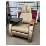 Reclining Patient Treatment Chair Medical Exam Chair w/ Moving Side Table Adjustable Comfort Chair Perfect For Clinics Dialysis Infusion Tattoo PMU Med Spa Treatments Recovery Rooms Patient Procedures