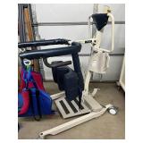 MedCare H500 Care Bar Stand-N-Weigh Patient Lift w/ Built In Scale 500 lb Capacity Sit To Stand Transfer Aid Padded Knee Supports Great For Toileting Brief Changes Pivot Transfers Assisted Living Nurs