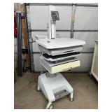 MSRP $3,800! Ergotron SV32-91211 StyleView WOW Cart – Premium height-adjustable workstation for sit/stand charting. Features spacious surface, slide-out keyboard tray, built-in drawers & smooth 