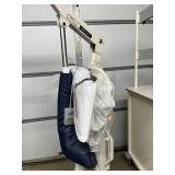 MedCare MAX-600 Lift-N-Weigh Bariatric Electric Patient Lift 600 lb Capacity Floor Lift Adjustable Base Emergency Stop Manual Lowering 24V Battery Powered Safe Transfers + Weighing Perfect For Hospita