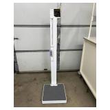 MSRP $800 Rice Lake 150-10-5 Eye-Level Digital Physician Scale 550 lb Capacity Motiontrap™ Movement Compensation Integrated Height Rod + Large LCD Push Button Display Stable Wide Base w/ Nonslip Mat