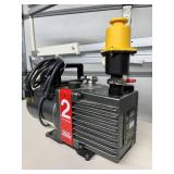 MSRP $3500 Edwards E2M2 Industrial Vacuum Pump Heavy Duty Dual Stage Lab Pump Quiet Powerful Design Anti-Suckback Protection Great For HVAC work, lab vacuum systems, resin degassing, filtration setups