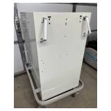 Mobile Locking Medical Supply Cart Rolling Drawer Cabinet Heavy Duty Steel Build Quiet Smooth Drawers Spill-Proof Top + Protective Bumper Easy Rolling Casters #86516