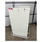 Mobile Locking Medical Supply Cart Rolling Drawer Cabinet Heavy Duty Steel Build Quiet Smooth Drawers Spill-Proof Top + Protective Bumper Easy Rolling Casters #86516