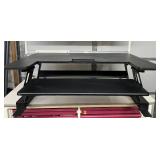 VIVO Standing Desk Converter 36” Sit To Stand Desk Riser Dual Tier Workstation Smooth Gas Lift Height Adjuster Holds Dual Monitors + Keyboard Great For home office, gaming desk, work-from-home setup