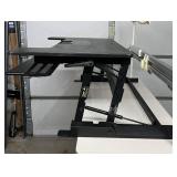 VIVO Standing Desk Converter 36” Sit To Stand Desk Riser Dual Tier Workstation Smooth Gas Lift Height Adjuster Holds Dual Monitors + Keyboard Great For home office, gaming desk, work-from-home setup