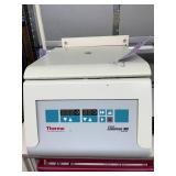 MSRP $4500 Thermo Scientific Heraeus Labofuge 300 Centrifuge. Features an 8-place swing-out rotor, quiet induction drive, and digital controls. Ideal for medical labs, viral testing, and blood collect