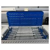 MSRP $1,500 Osteonics Axial Tapered Reamer Set. Precision "drill bits" used to shape bone for joint implants- Durable stainless steel, includes sterilization case, and ensures a perfect implant fit.