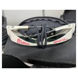 Lot of 4 Laser Safety Glasses -premium brands like NoIR & Phillips. These goggles block harmful invisible light, keeping eyes safe during DIY laser work. Features mixed protection levels & cas