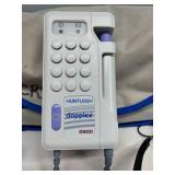 MSRP $1,400 Huntleigh D900 Doppler with headphones and case. This device lets you hear blood flow through arteries/veins. Great for checking circulation and pulse health at home or in clinics. Clear a