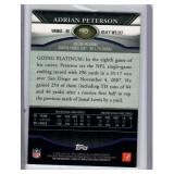 Adrian Peterson Vikings Insert, Parallels and More - Five Card Lot