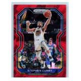 Giannis Antetokounmpo Inserts and Steph Curry Red Cracked Ice
