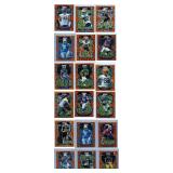 2021 Panini Prizm Orange Disco Paralells - Eighteen Card Color Lot