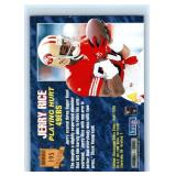 Jerry Rice Various - Nine Card Lot