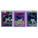 Wander Franco Parallel RCs - Three Card Lot