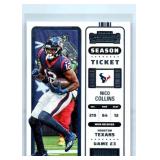 Nico Collins Rookies, Parallels and More - Nine Card Lot